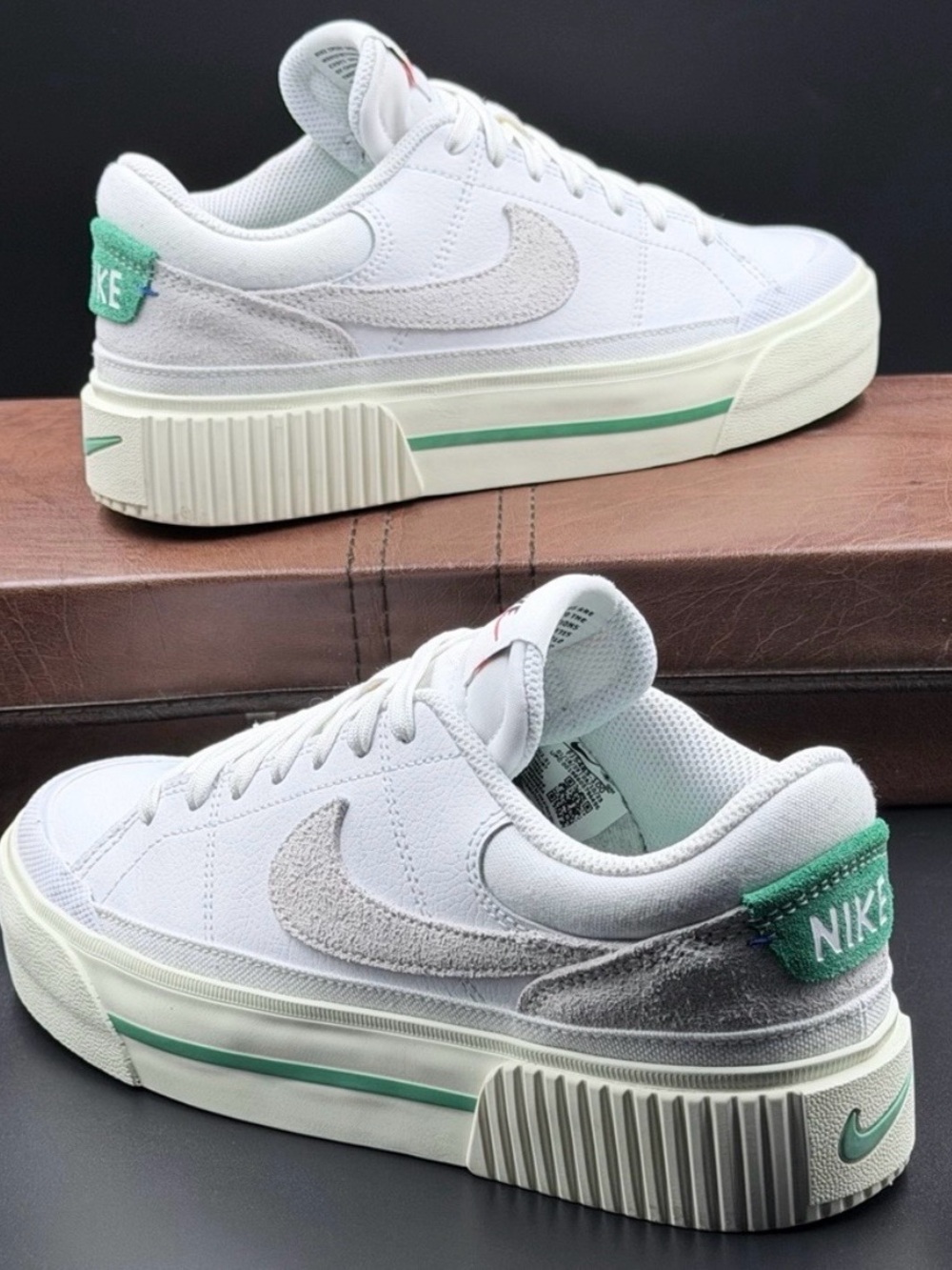 Nike Women’s Court Legacy Lift 'White Stadium Green